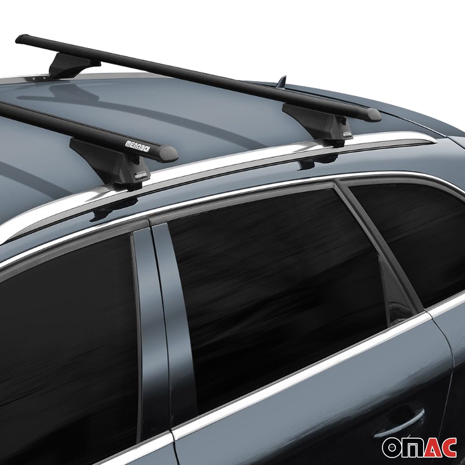 OMAC USA 2024-2026 Chevrolet Blazer EV Roof Rack Cross Bars Luggage Carrier 2Pcs, flush-mounted roof rails, product detail