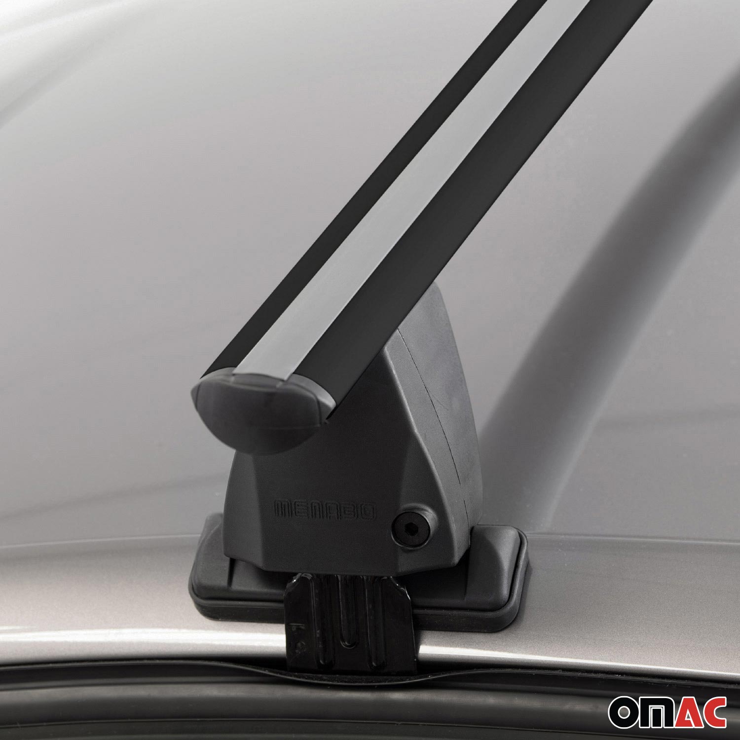 OMAC USA 2017-2026 Cadillac XT5 Roof Rack Cross Bars Black, smooth/naked roof racks, package contents