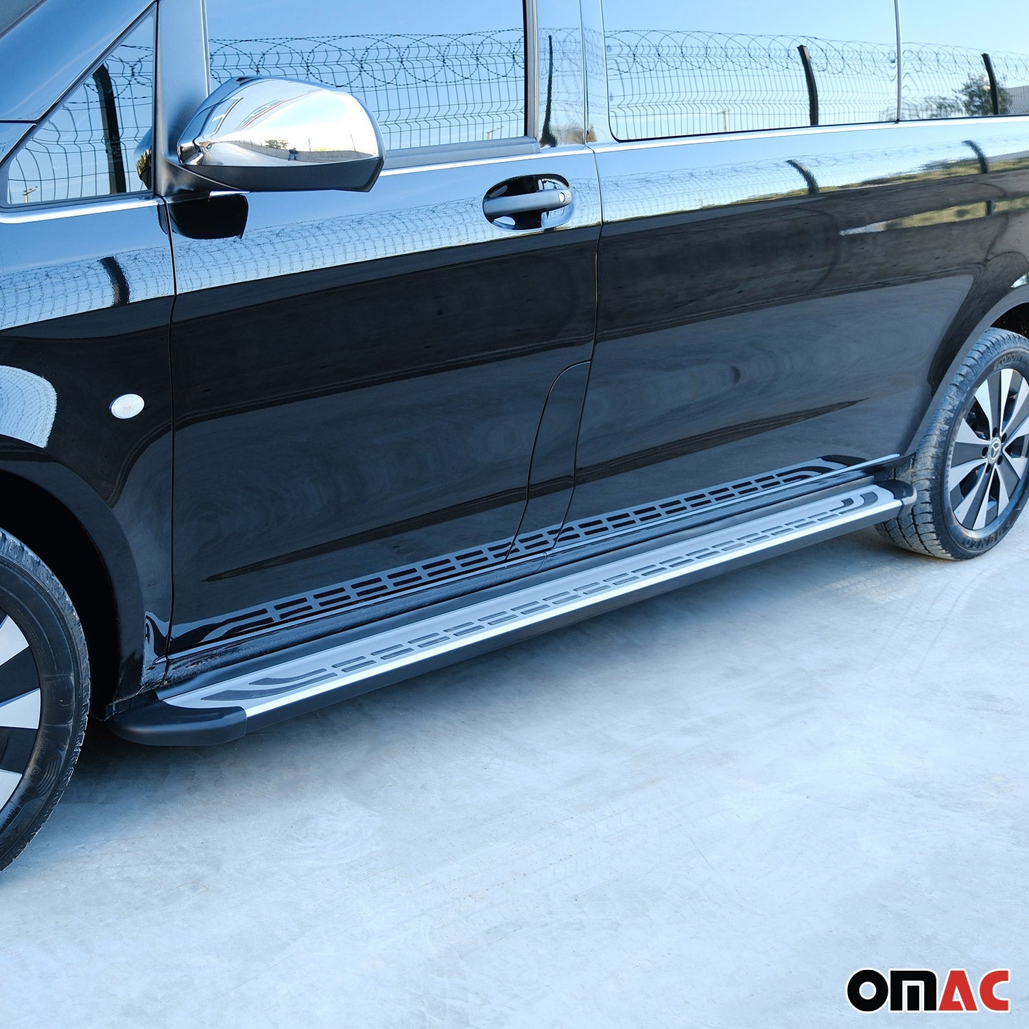 OMAC USA 2015-2024 Chevrolet Colorado / GMC Canyon Nerf Bar Side Step Running Boards Alu, fitment detail
