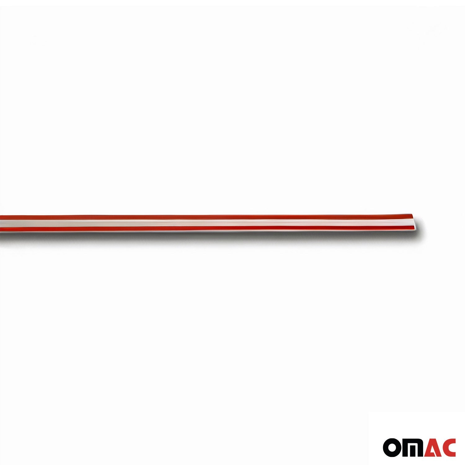 OMAC USA 2014-2019 GMC Sierra 1500/2500/3500 HD Rear Trunk Molding Trim Stainless Steel Silver 1Pc, fitment detail