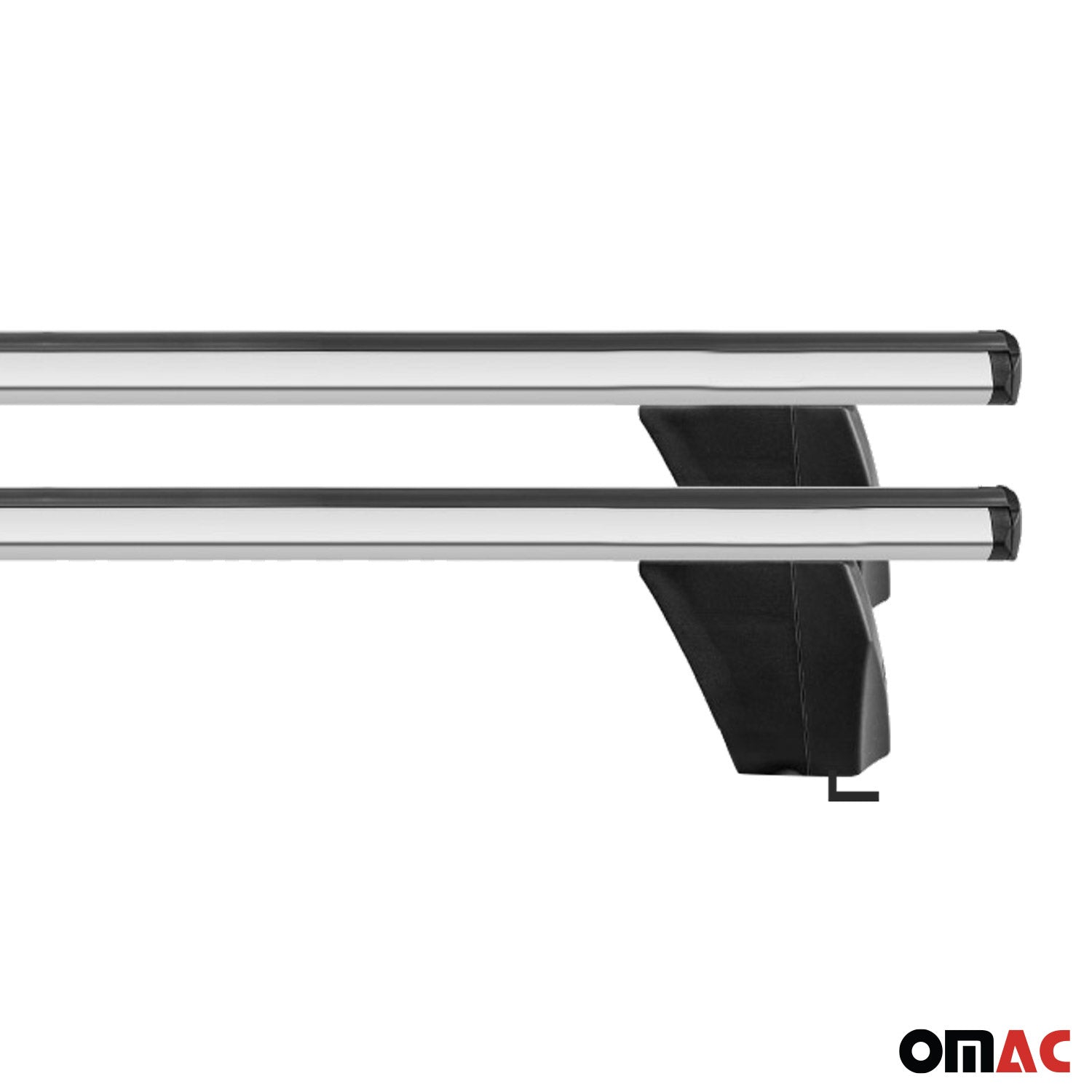 OMAC USA 2018-2024 Chevrolet Equinox Roof Rack Cross Bars Silver, fixpoints, package contents