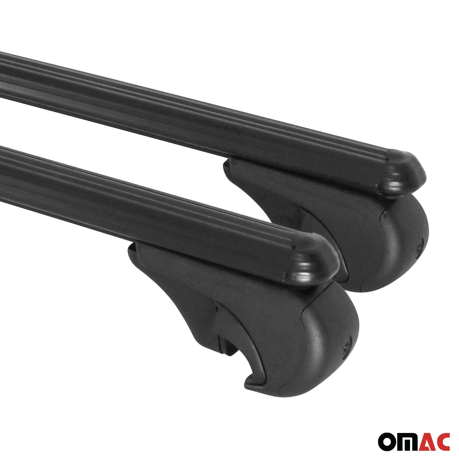 OMAC USA 2018-2024 GMC Terrain / Terrain Denali Roof Rack Cross Bars Black, raised roof rails, package contents