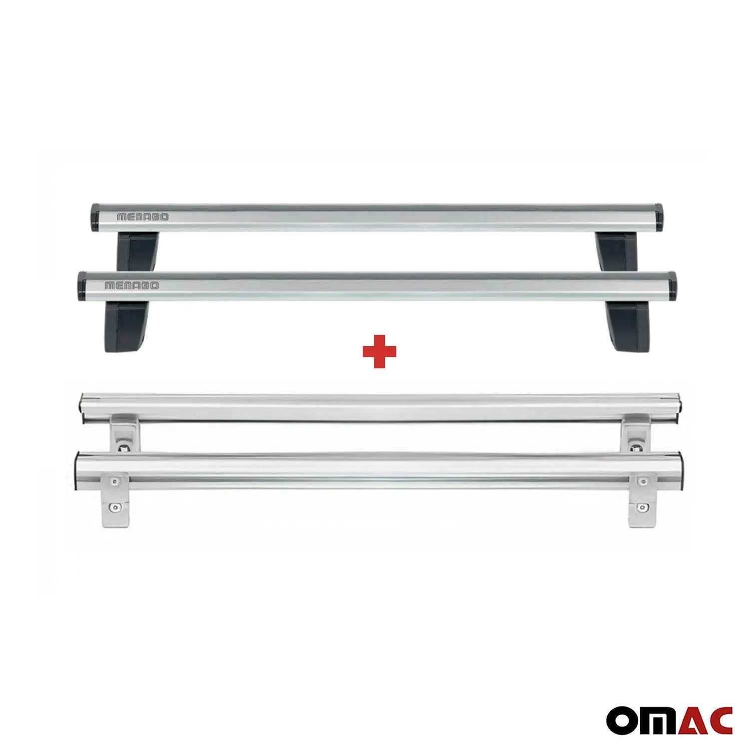 OMAC USA 2015-2022 GMC Canyon Crew Cab Truck Bed Rack System Sliding Rack, reverse view