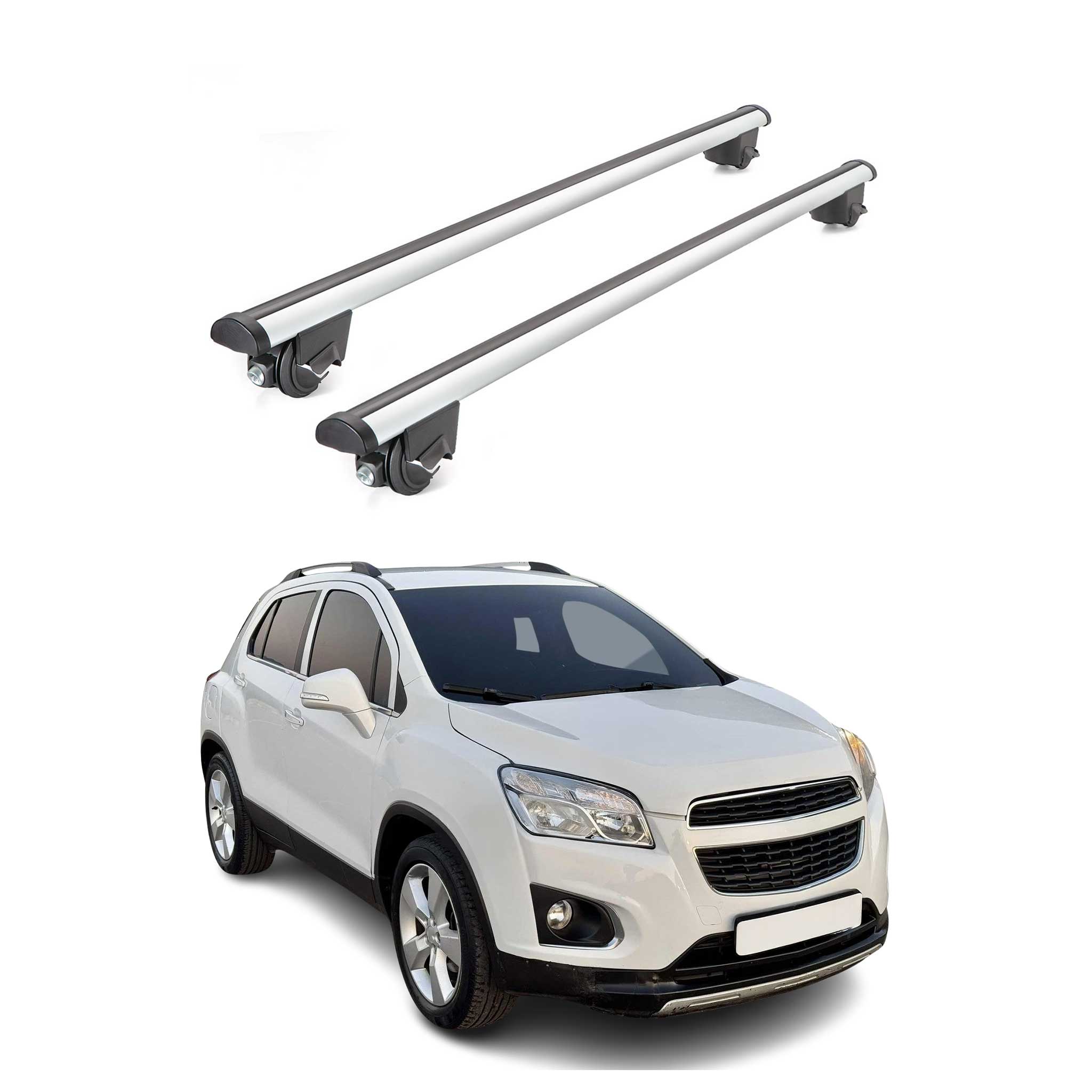 OMAC USA 2017-2022 Chevrolet Trax Roof Rack Cross Bars Silver, flush-mounted roof rails
