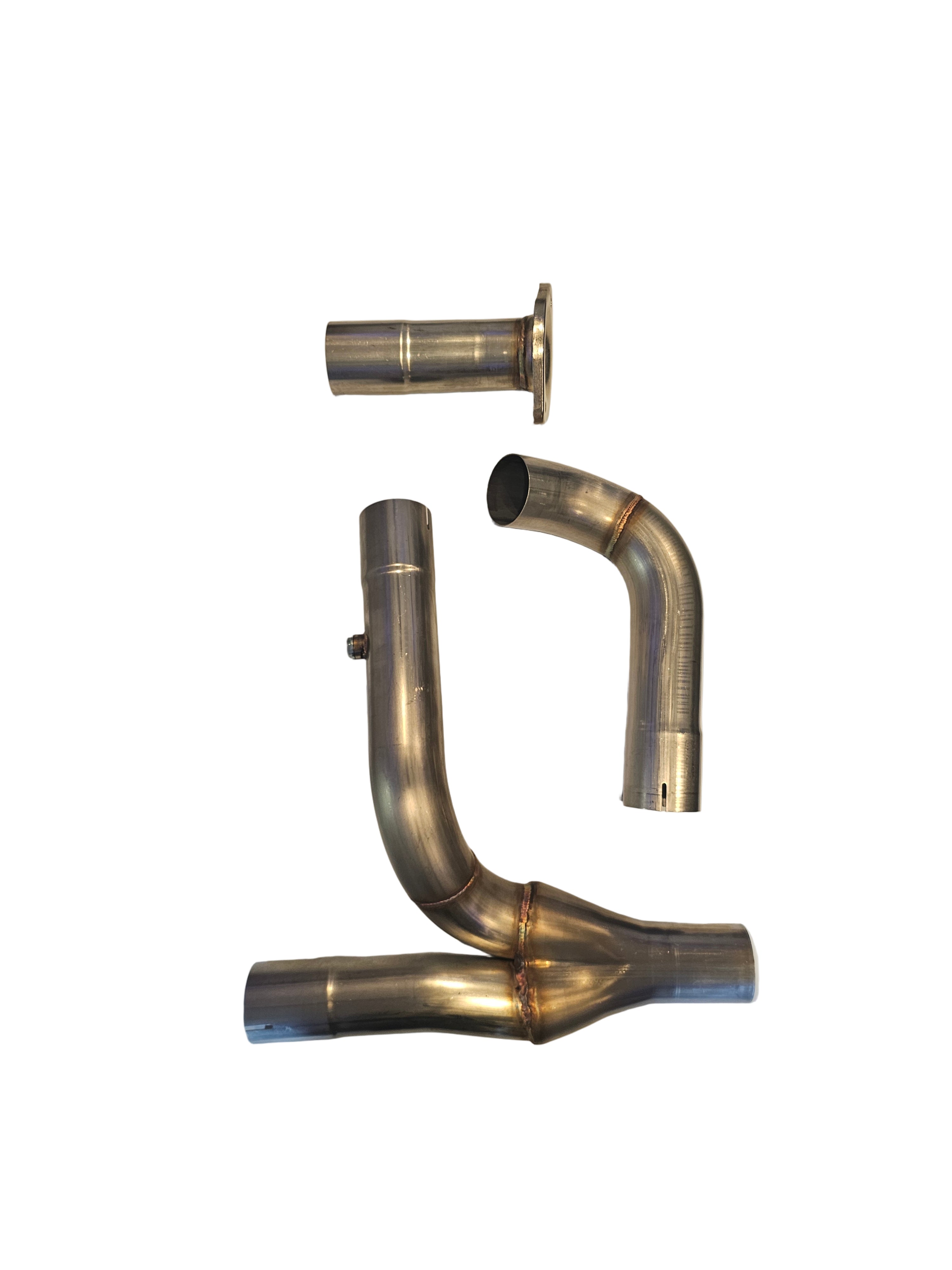 Speedzone Performance LLC SPDZ1 RaceFlow Y-Pipe for 1999–2006 GMC trucks and SUVs, showing the stainless steel exhaust Y-pipe.
