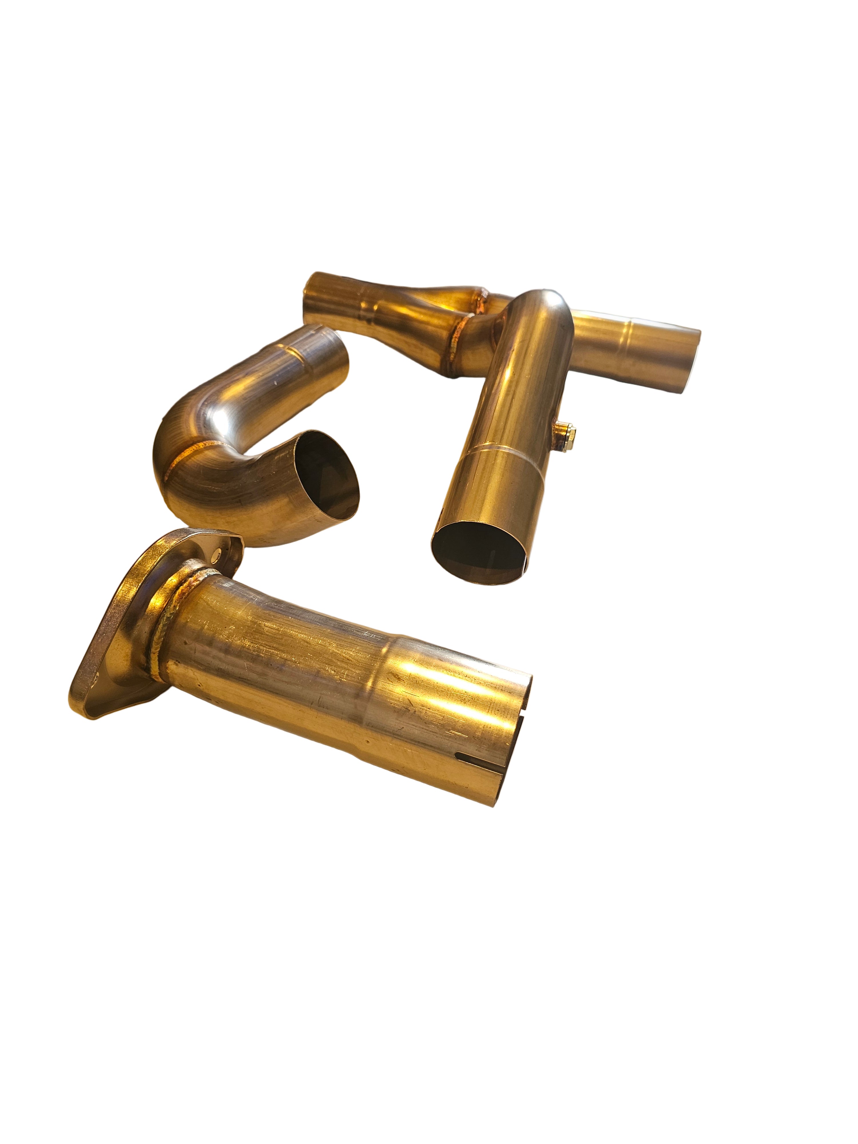Speedzone Performance LLC SPDZ1 RaceFlow Y-Pipe for 1999–2006 GMC truck and SUV exhaust system, shows shiny metal Y-pipe component.