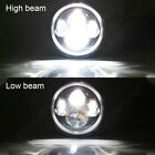 NTXGlow 4x round projector LED halo headlights, 5.75-inch size, showing sleek design with bright LED rings for vehicle lighting.