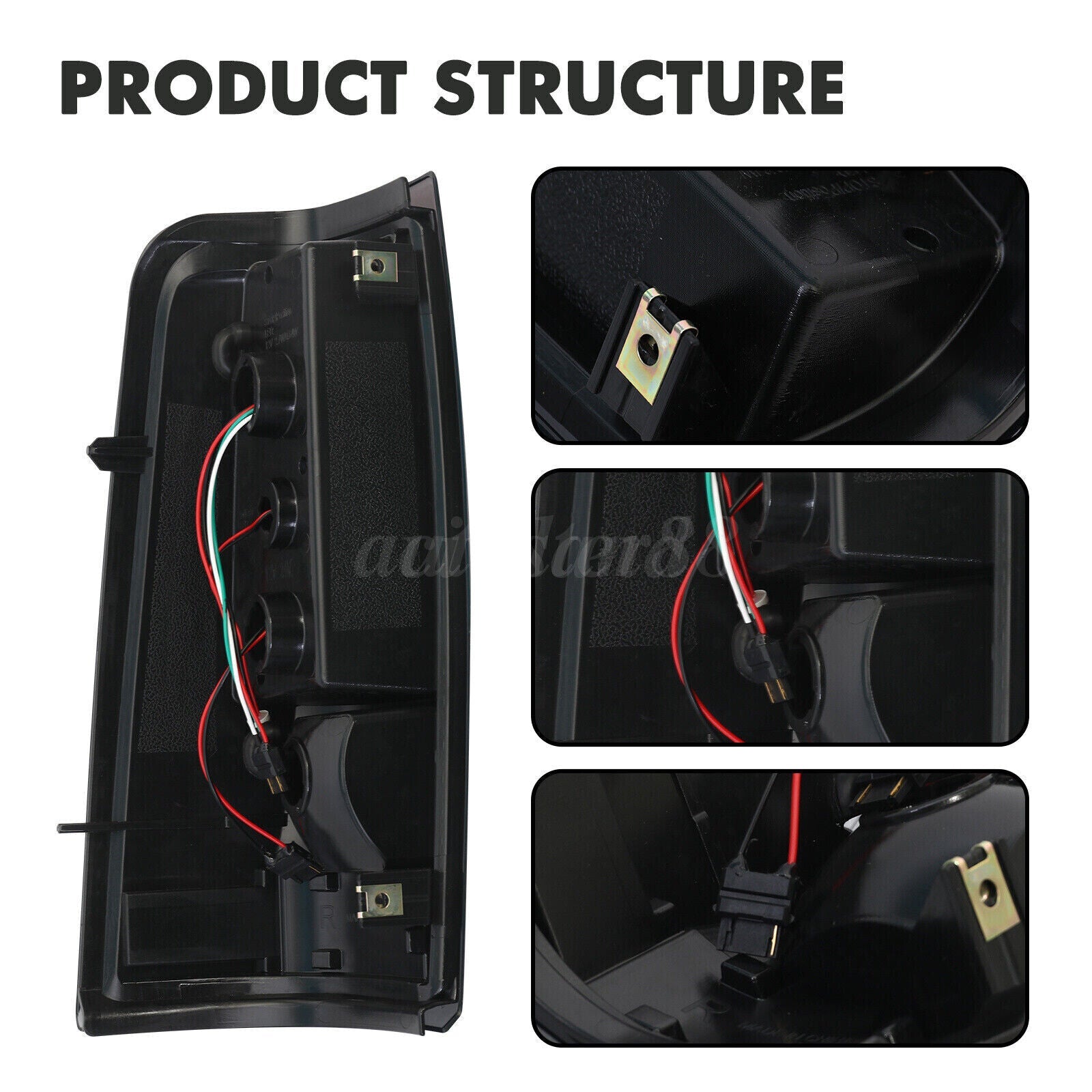 Smoke LED tail lights for Chevrolet Silverado 1500 (2003-2006) by NTXGlow, showing sleek smoked lens design on vehicle rear.