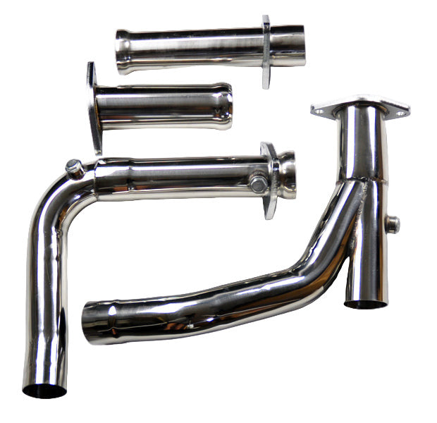 Speedzone Performance LLC SPDZ1 long tube headers with Y-pipe for Chevy Silverado, Tahoe, GMC Sierra, Yukon 2007-2014, polished stainless steel