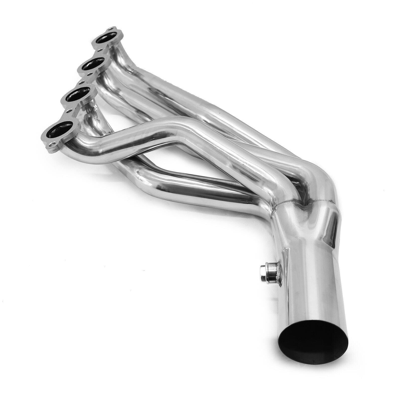 Speedzone Performance LLC SPDZ1 long tube headers in polished stainless steel for Chevy Silverado, GMC Sierra, Tahoe, Yukon (2007-2014).
