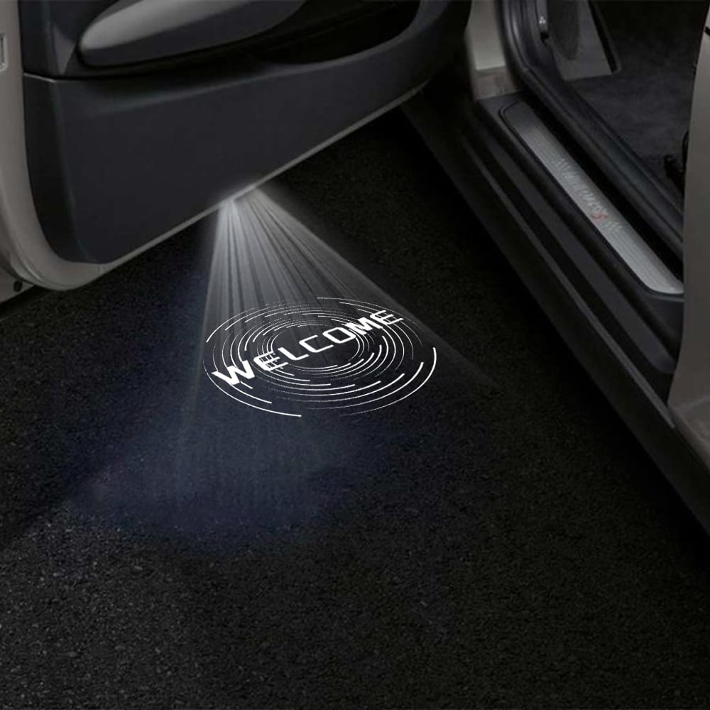 Custom Puddle Lights Cadillac Optiq Premium Door Puddle Lights Various Designs 2023-2026, fitment detail